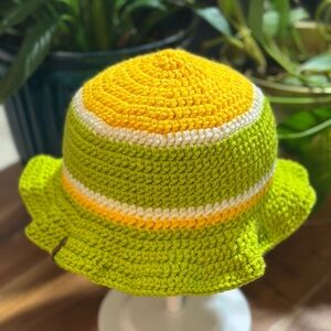Vibrant Crochet Bucket Hat
